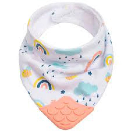 Babero Bandana con Mordillo BUBA - Arcoiris Rosa