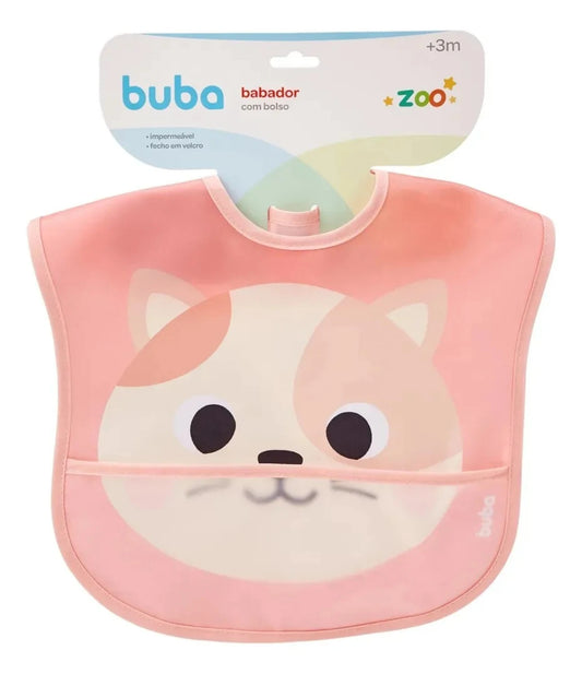 Babero Impermeable con Bolsillo Bubba - Gatita