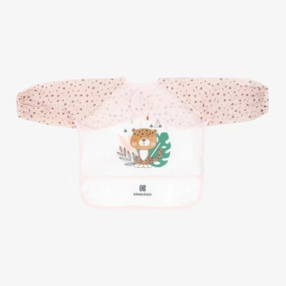 Babero con Mangas Impermeable Kikkaboo - Savanna Rosa