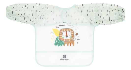 Babero con Mangas Impermeable Kikkaboo - Savanna Verde