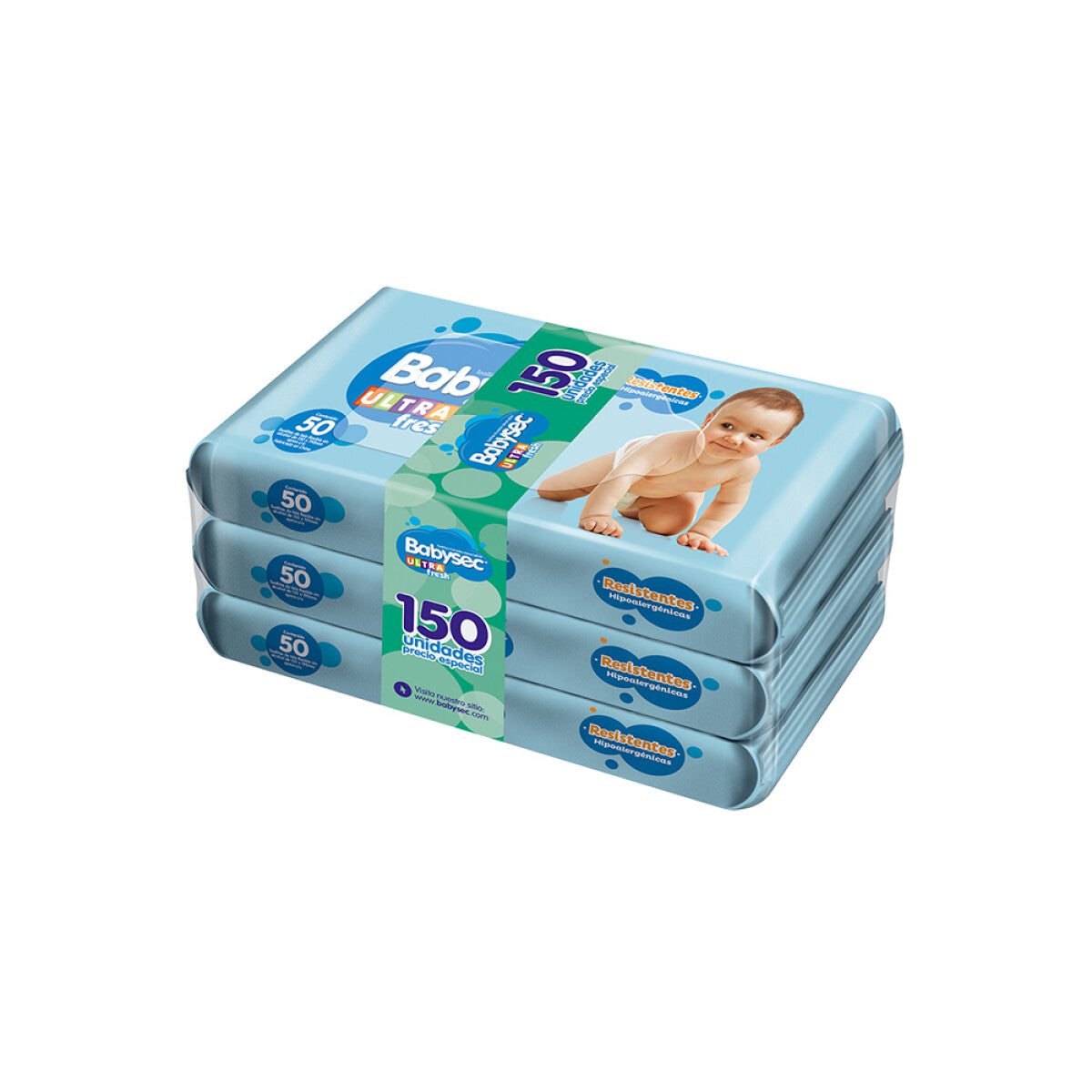 Babysec Toallitas Húmedas UItra - 150 Unidades