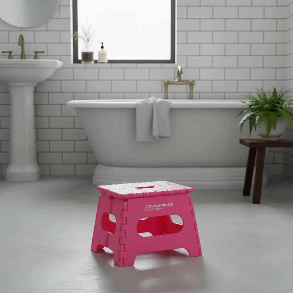 Banco Plegable MULTIKIDS - Rosado