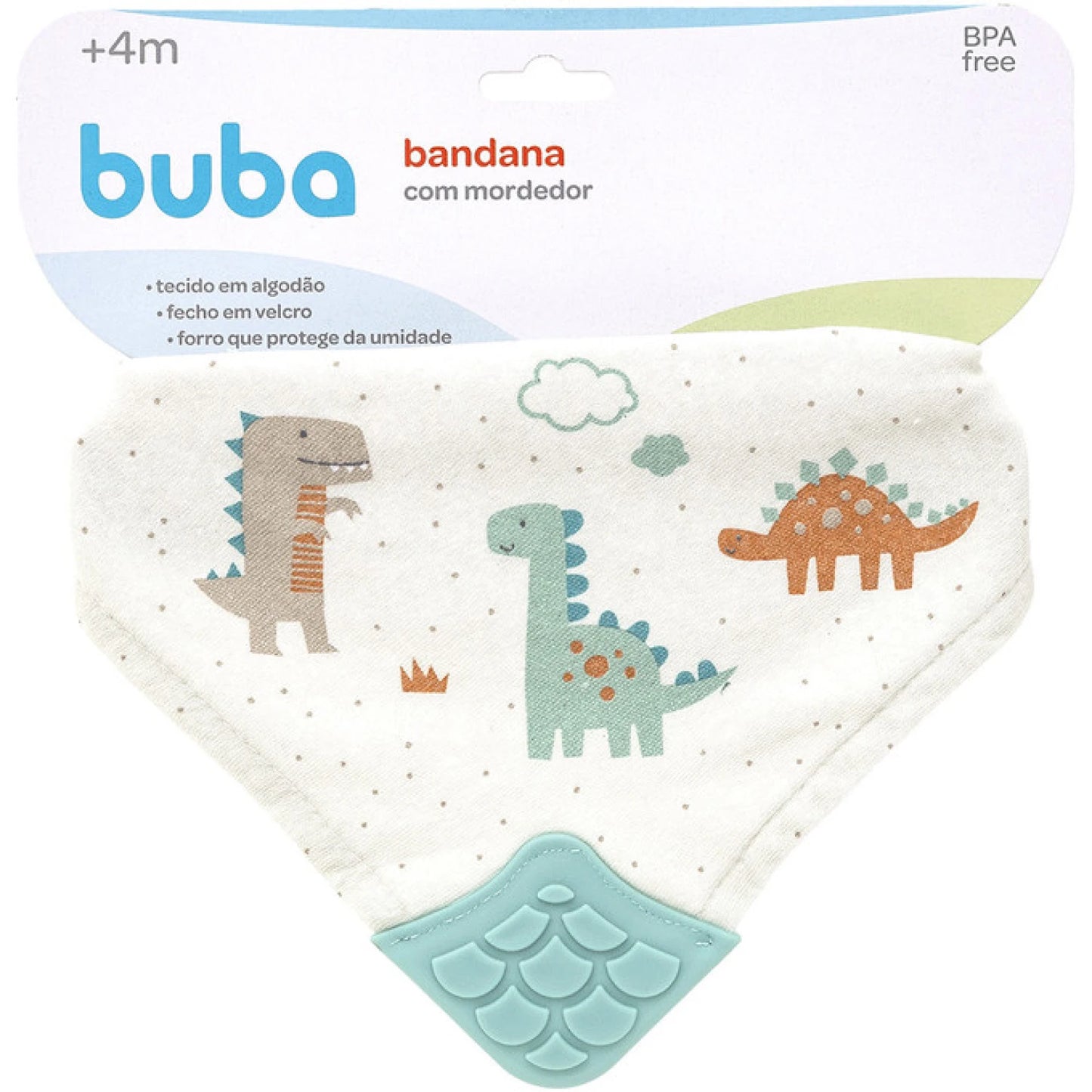 Babero Bandana con Mordillo BUBA - Dino