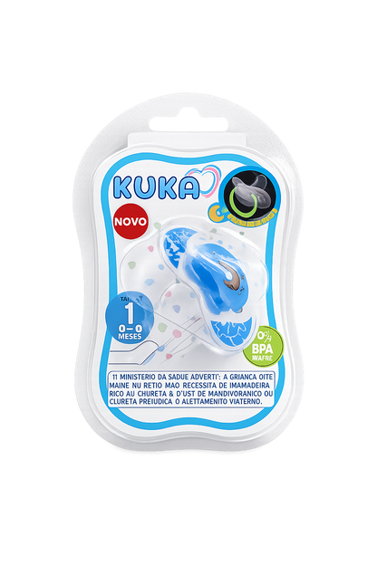 Chupete Brilla en la Oscuridad Anatómico (0 - 6 meses) Azul Kuka