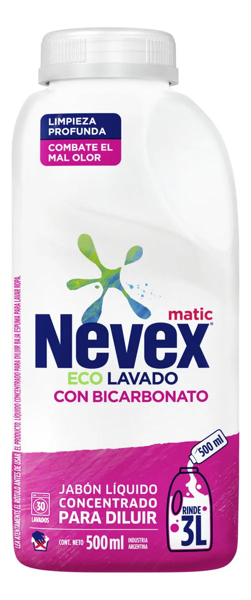 Jabón Líquido Nevex para Diluir con Bicarbonato 500 ml