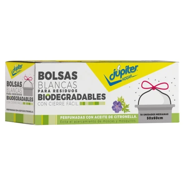 Bolsas De Residuos Júpiter Citronella 50x60cm - 10 Unidades
