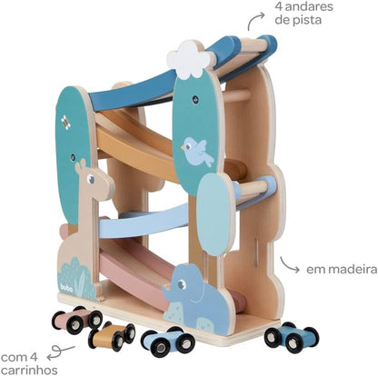 Torre de Carritos de Madera Montessori - Buba