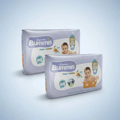 Pack x2 Pañales Bummis Talle P - 112 Unidades