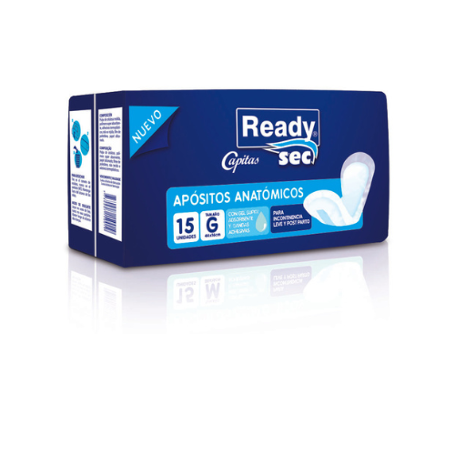 Apósitos Readysec Capitas Talle G - 15 Unidades