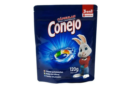 Jabón en Cápsulas para Ropa Conejo 8 Unidades