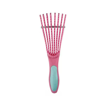 Cepillo para Cabello Rizado Desenredante Dompel Caracol Amarilo