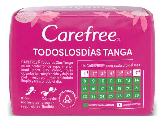 Protectores Diarios Carefree Todos los Dias Tanga 20 unidades