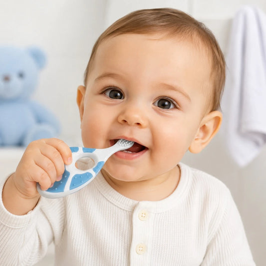 Cepillo de Dientes para Bebé BUBA 0 a 24 Meses – Celeste