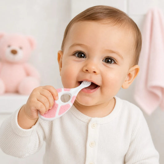 Cepillo de Dientes para Bebé BUBA 0 a 24 Meses – Rosado