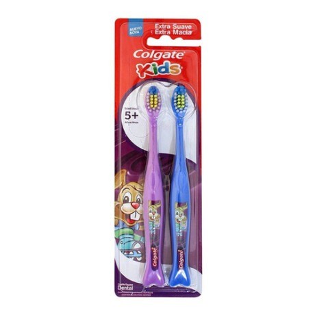 Cepillo de dientes Colgate Kids 5 años - 2 unidades