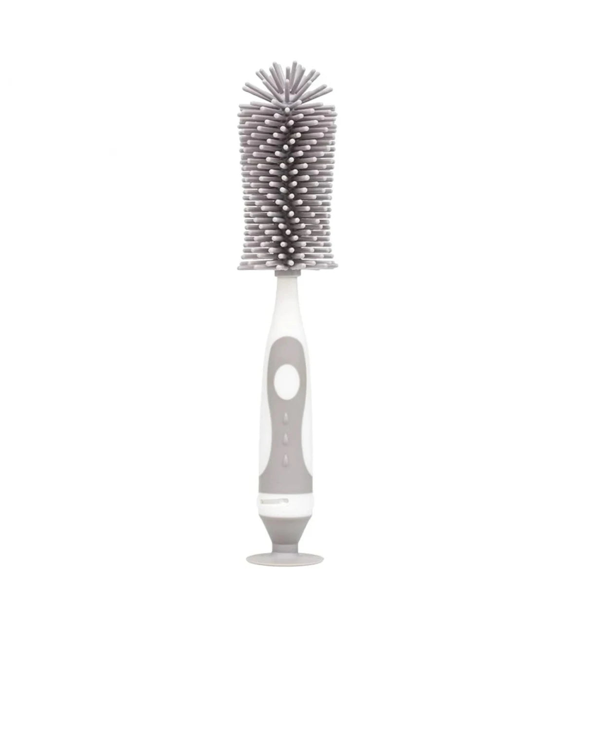 Cepillo Limpia Mamadera de Silicona Gris Buba