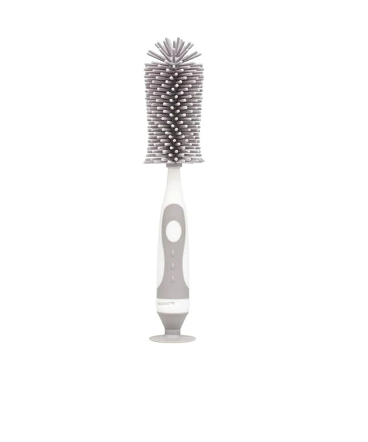 Cepillo Limpia Mamadera de Silicona Gris Buba