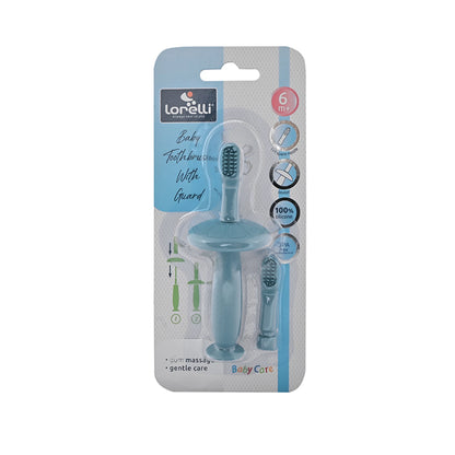 Cepillo Dental de Silicona con Repuesto Lorelli - Azul