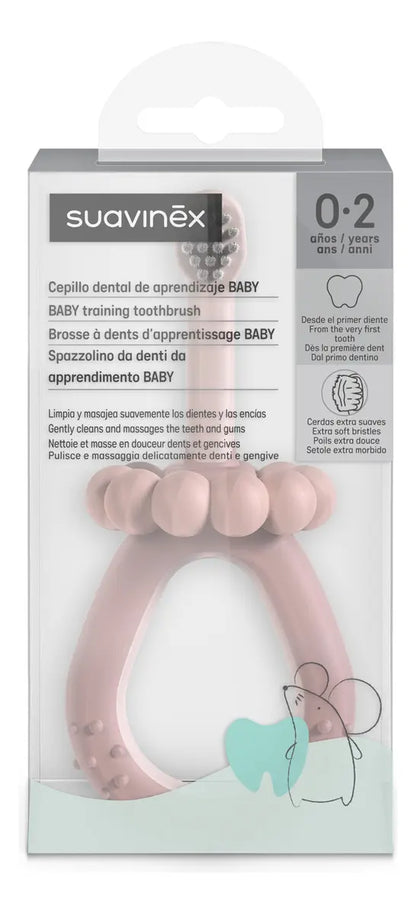 Cepillo de Dientes Baby 0-2A Suavinex - Rosa
