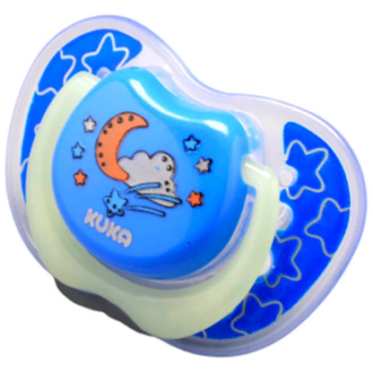 Chupete Brilla en la Oscuridad (0 - 6 meses) Azul Kuka