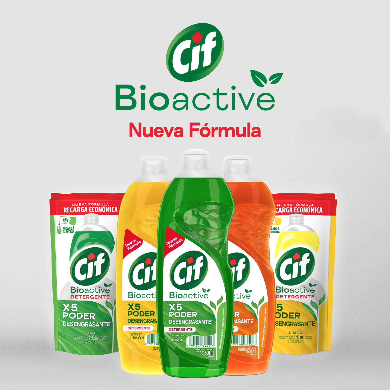 Cif detergente concentrado Limón - 450 ml