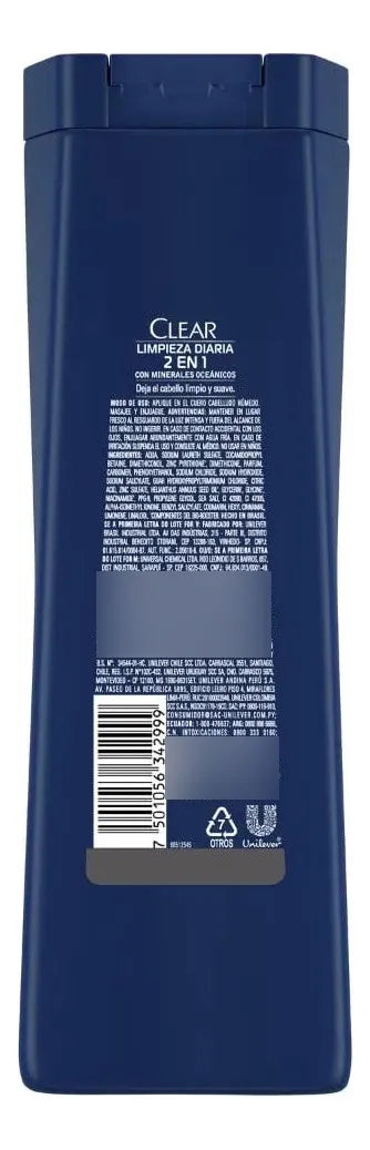 Shampoo Clear Men Anti Caspa 2 en 1 - 400ml