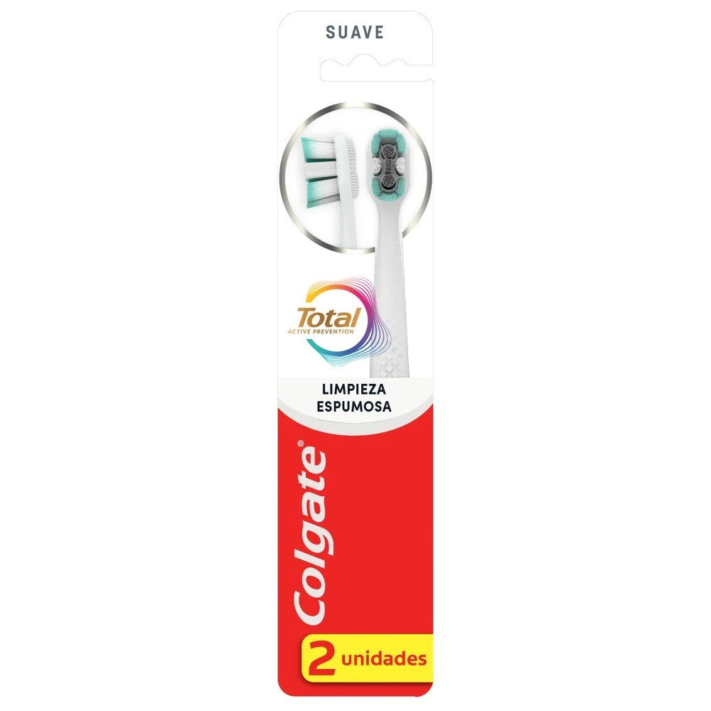 Cepillo De Dientes Colgate Total Limpieza - 2 Unidades