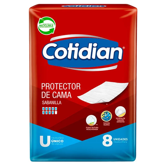 Sabanillas Protector de Cama Cotidian - 8 Unidades