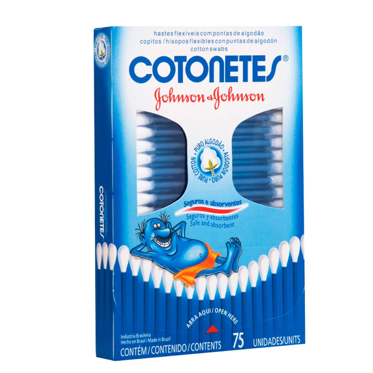 Cotonetes J&J 75 Unidades