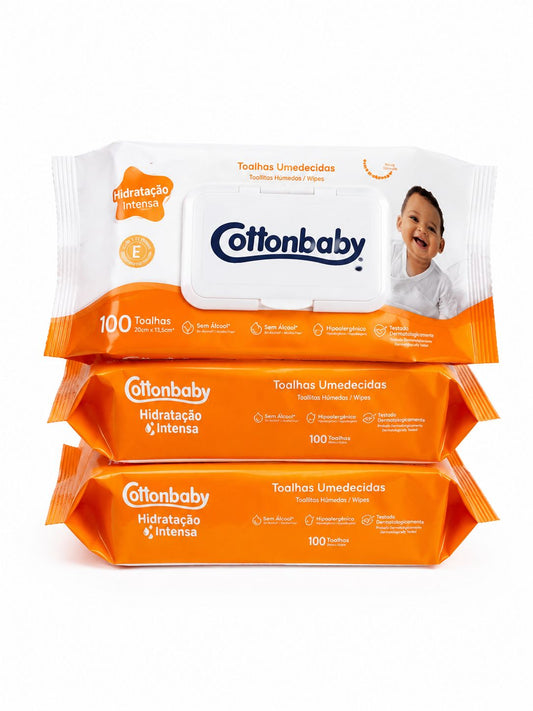 Toallitas Húmedas CottonBaby - 300 Unidades