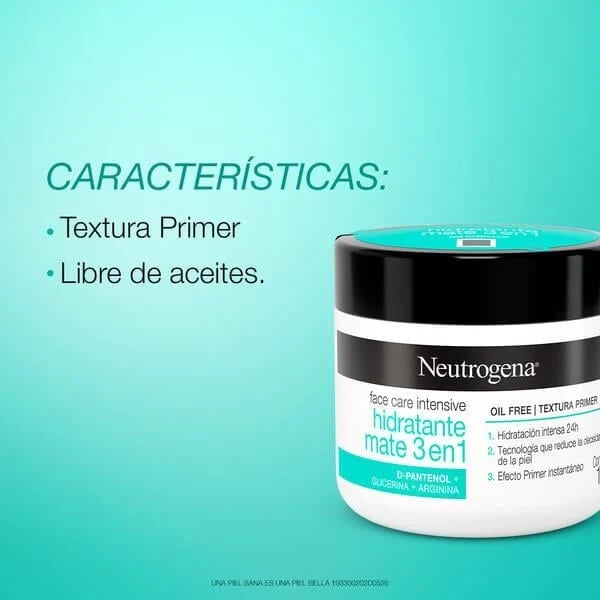 Crema Neutrogena Hidratante Mate 3 en 1 100 g