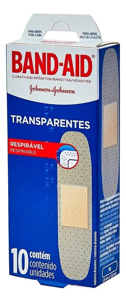 Curitas Transparentes Band-Aid 10 unidades