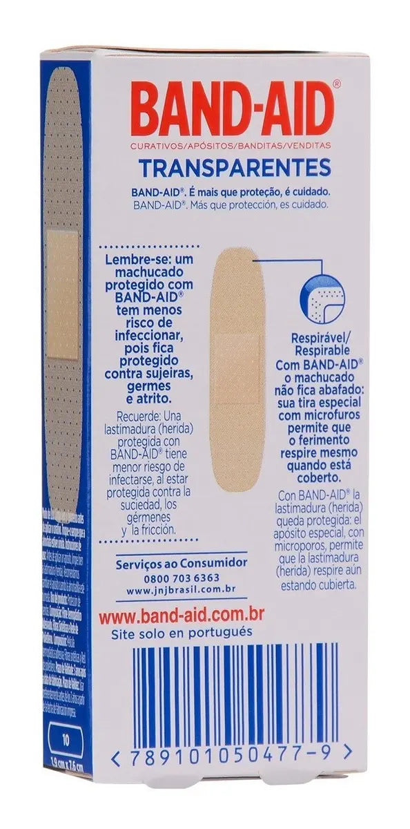 Curitas Transparentes Band-Aid 10 unidades