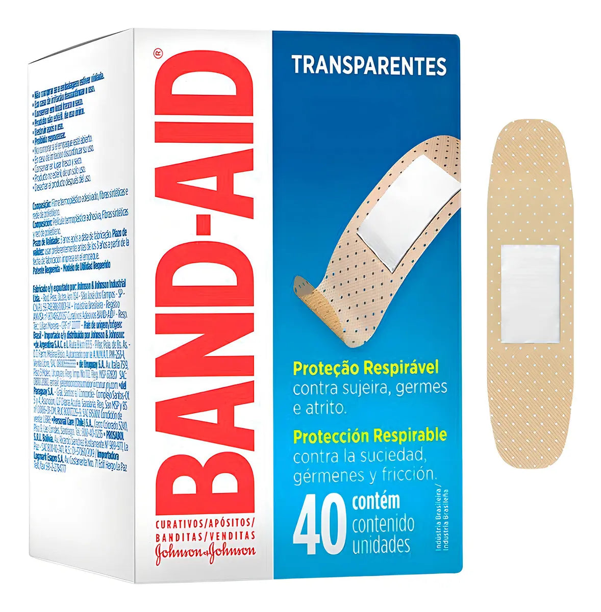 Curitas Transparentes Band-Aid 40 unidades