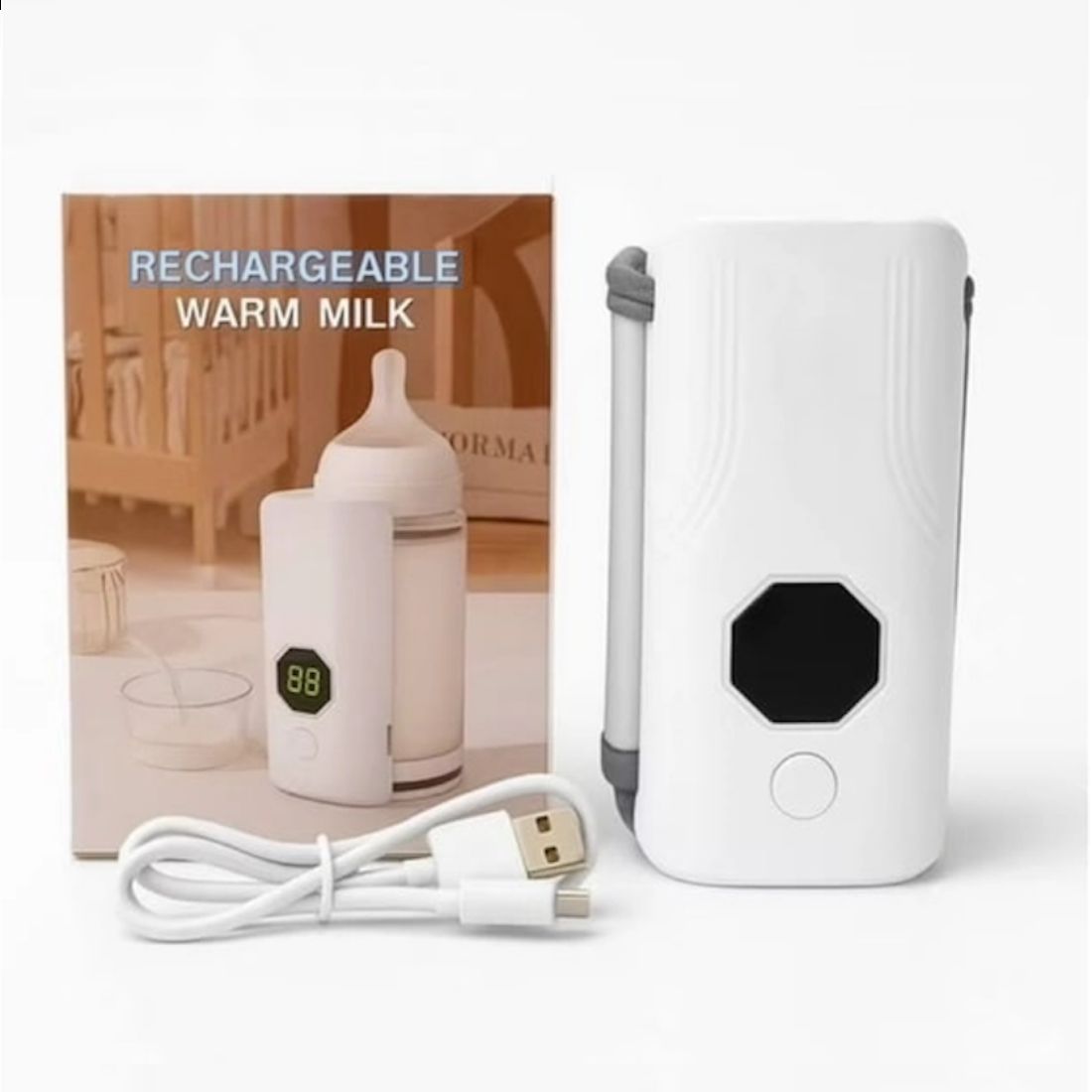 Calienta Mamaderas Portátil con Carga USB