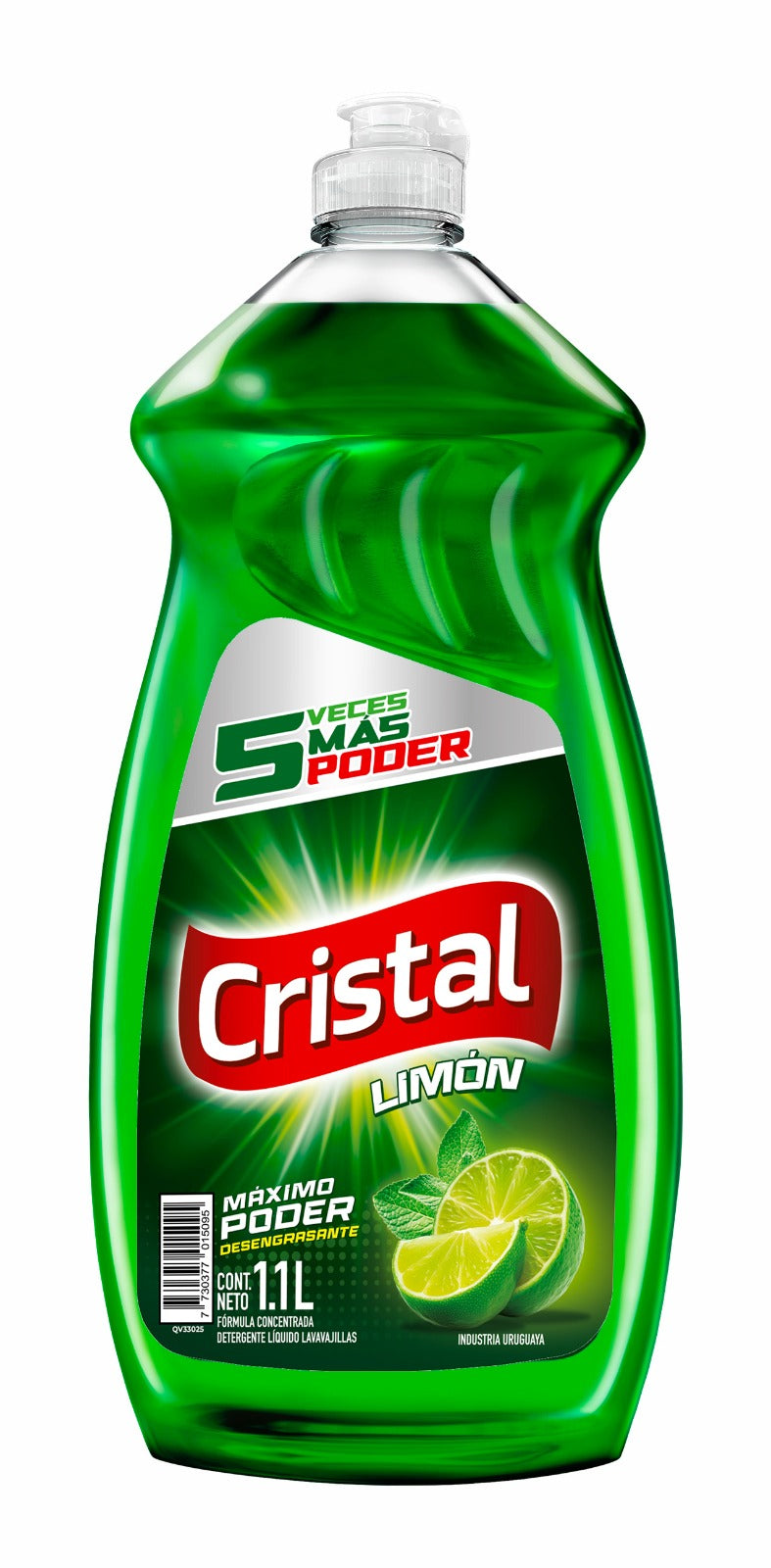 Detergente Cristal Limon Verde Concentrado 1.1L