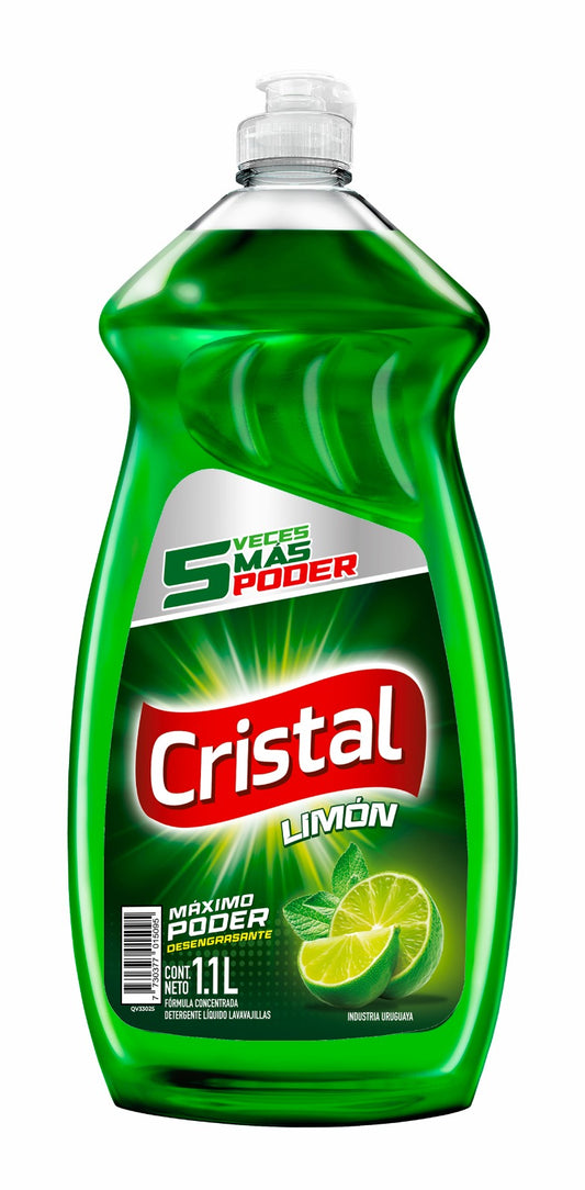 Detergente Cristal Limon Verde Concentrado 1.1L