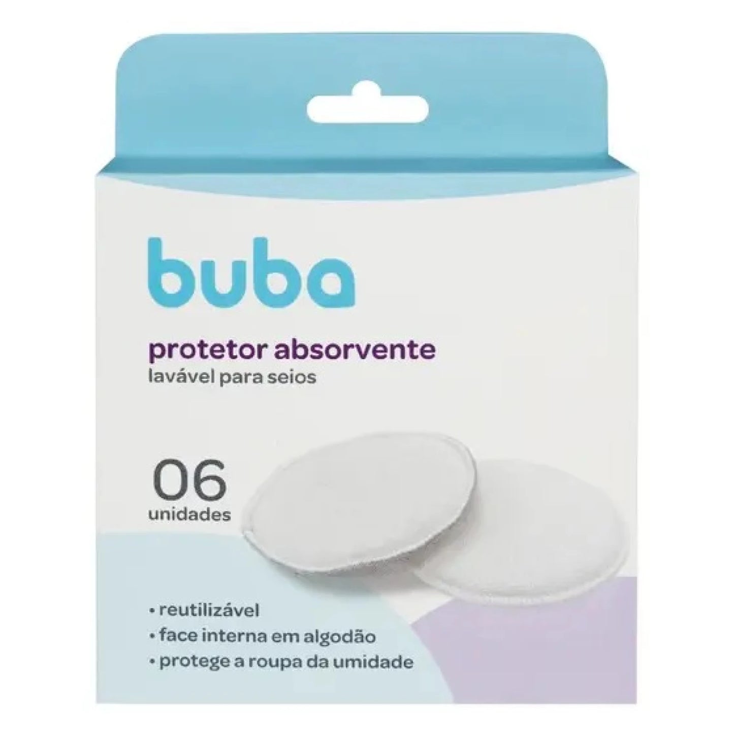 Protectores Mamarios Reutilizables Lactancia 6 unidades Buba
