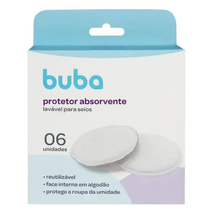 Protectores Mamarios Reutilizables Lactancia 6 unidades Buba