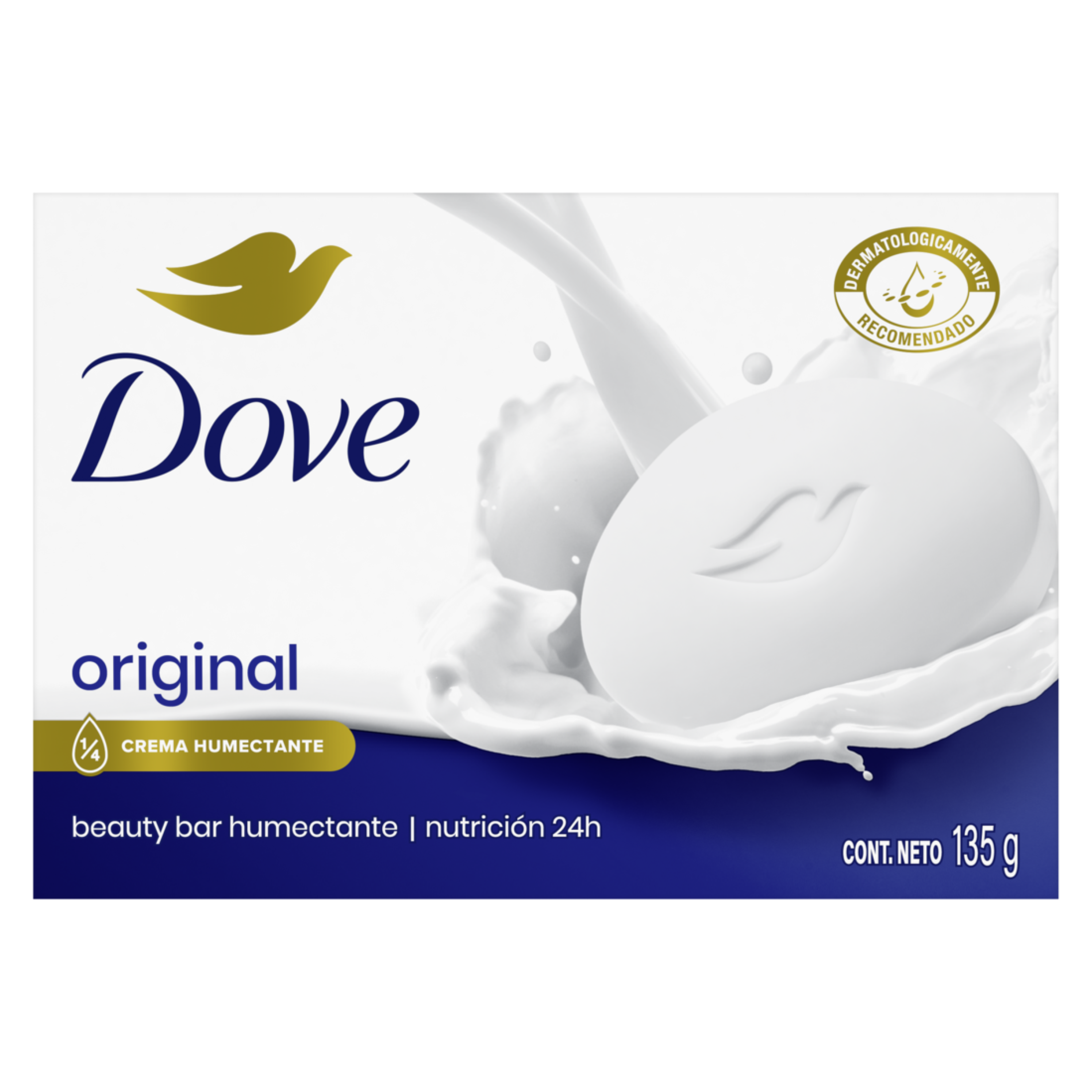 Jabón En Barra Dove Original 90g - 6 Unidades