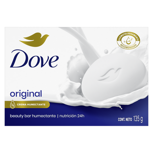 Jabón En Barra Dove Original 90g - 6 Unidades