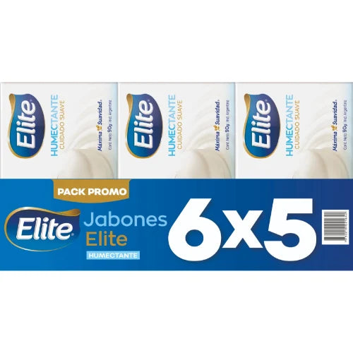 Jabón ELITE Humectante 90 gr 6 x 5