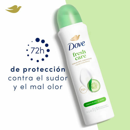 Desodorante  en Aerosol Dove Pepino 150 ml