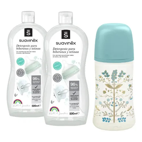 Pack 2 Detergentes para Mamaderas Suavinex + Mamadera