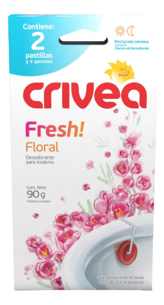 Desodorante inodoro Crivea fresh Floral  90 g - 2 Unidades