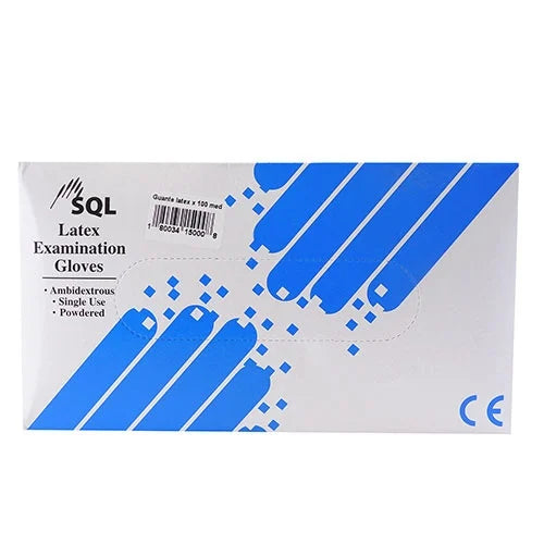Guantes Descartables 100% Latex - 100 Unidades Talle S