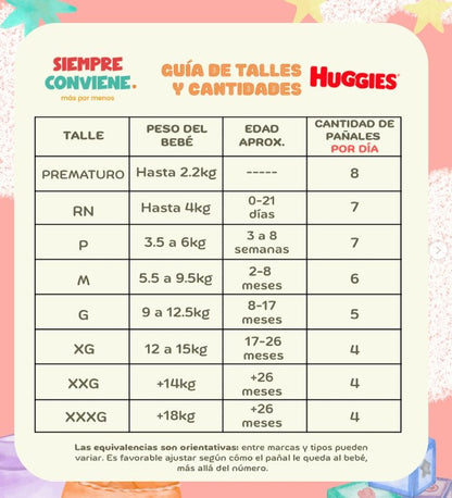 Huggies Natural Care Supreme P - 50 unid + Toallitas Húmedas
