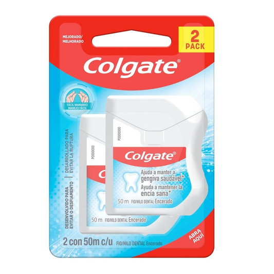 Hilo Dental Colgate 50 cm cada uno - 2 unidades