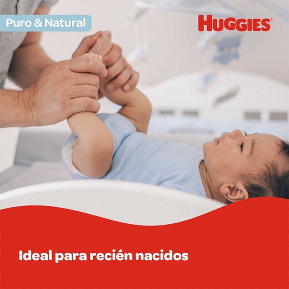 Toallitas Húmedas Huggies 99% Agua - 80 Unidades