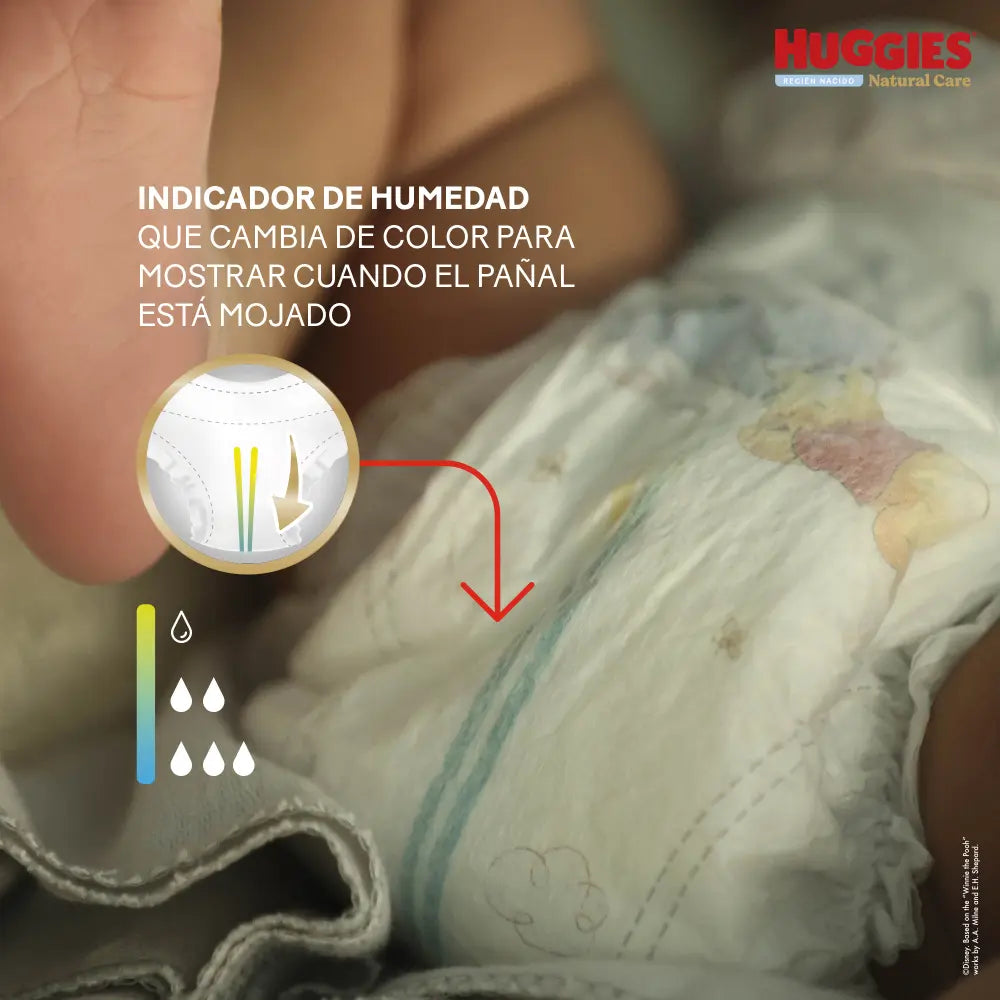 Pañales Huggies Natural Care P - 30 Unidades
